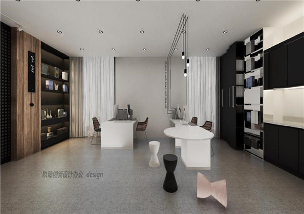 大武口镹臻创新办公室装修|简约时尚与线条的完美刻画。