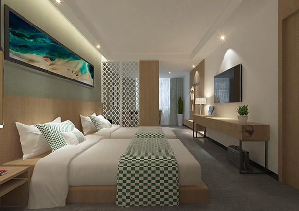 大武口希顿酒店设计|让客房具有延伸性同时带来的空间的流动性